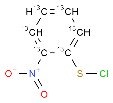 2-硝基苯硫氯-13C6_分子结构_CAS_639824-67-2)