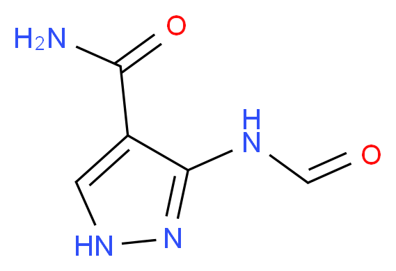 3-formamido-1H-pyrazole-4-carboxamide_分子结构_CAS_22407-20-1