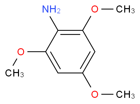 2,4,6-Trimethoxyaniline_分子结构_CAS_14227-17-9)