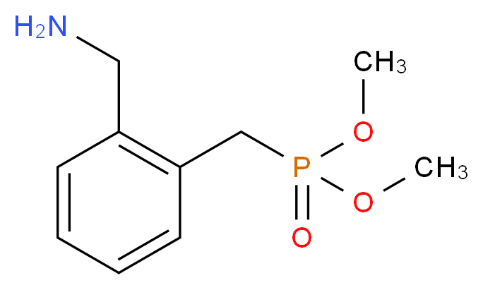 dimethyl 2-(aminomethyl)benzylphosphonate_分子结构_CAS_)