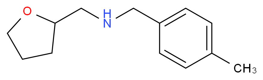 (4-Methyl-benzyl)-(tetrahydro-furan-2-ylmethyl)-amine_分子结构_CAS_202199-07-3)