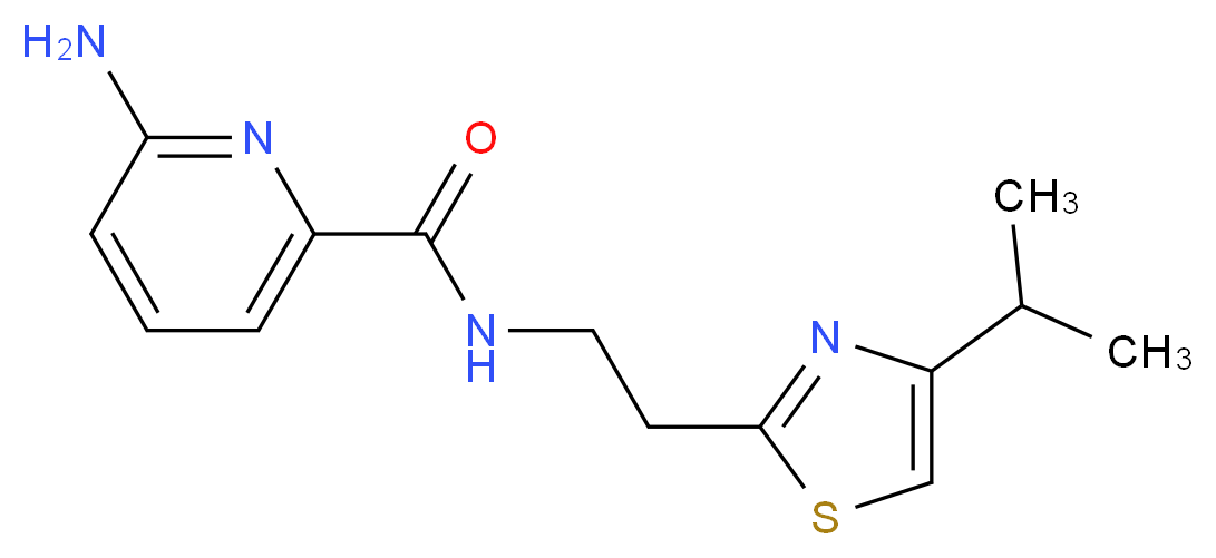 6-amino-N-[2-(4-isopropyl-1,3-thiazol-2-yl)ethyl]pyridine-2-carboxamide_分子结构_CAS_)