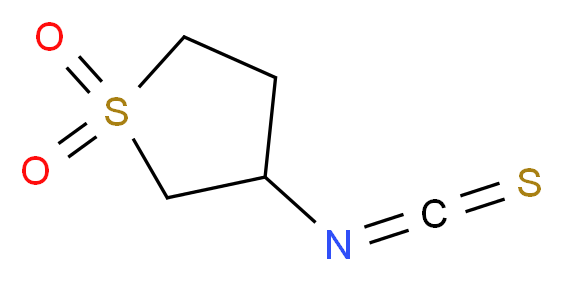3-isothiocyanatotetrahydrothiophene 1,1-dioxide_分子结构_CAS_85109-44-0)