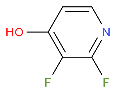 2,3-Difluoro-4-hydroxypyridine_分子结构_CAS_1227579-00-1)