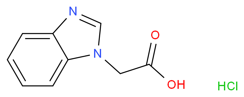 Benzoimidazol-1-yl-acetic acid hydrochloride_分子结构_CAS_)