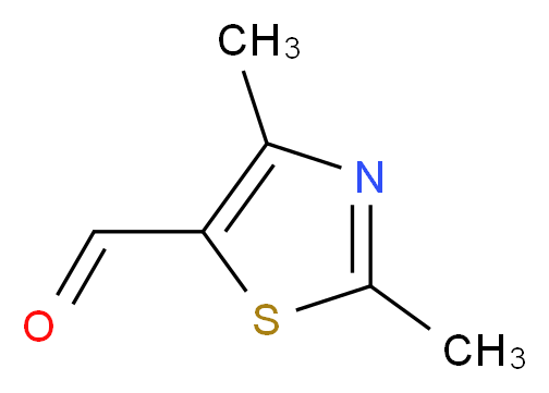 2,4-二甲基-1,3-噻唑-5-甲醛_分子结构_CAS_95453-54-6)