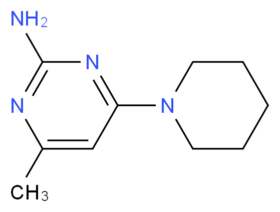 2-Amino-4-piperidino-6-methylpyrimidine_分子结构_CAS_91717-22-5)
