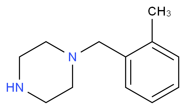 1-[(2-methylphenyl)methyl]piperazine_分子结构_CAS_5321-47-1
