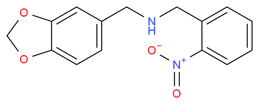 (1,3-benzodioxol-5-ylmethyl)(2-nitrobenzyl)amine_分子结构_CAS_416888-55-6)