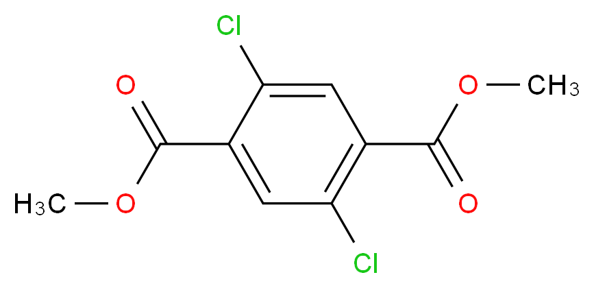 1,4-dimethyl 2,5-dichlorobenzene-1,4-dicarboxylate_分子结构_CAS_3293-89-8