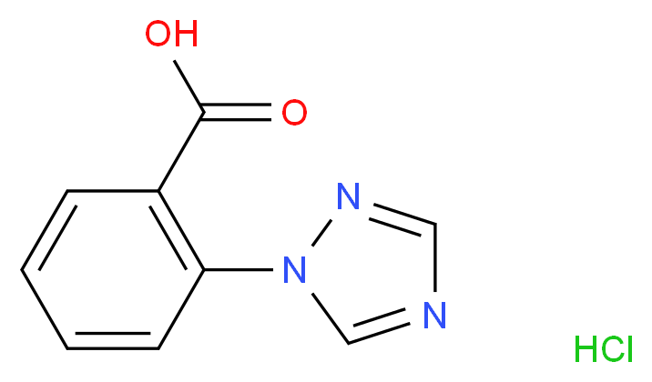 2-(1H-1,2,4-Triazol-1-yl)benzoic acid hydrochloride_分子结构_CAS_)