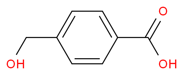 4-(hydroxymethyl)benzoic acid_分子结构_CAS_3006-96-0