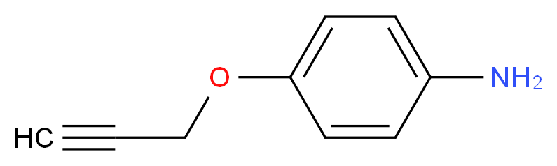 4-(prop-2-yn-1-yloxy)aniline_分子结构_CAS_26557-78-8