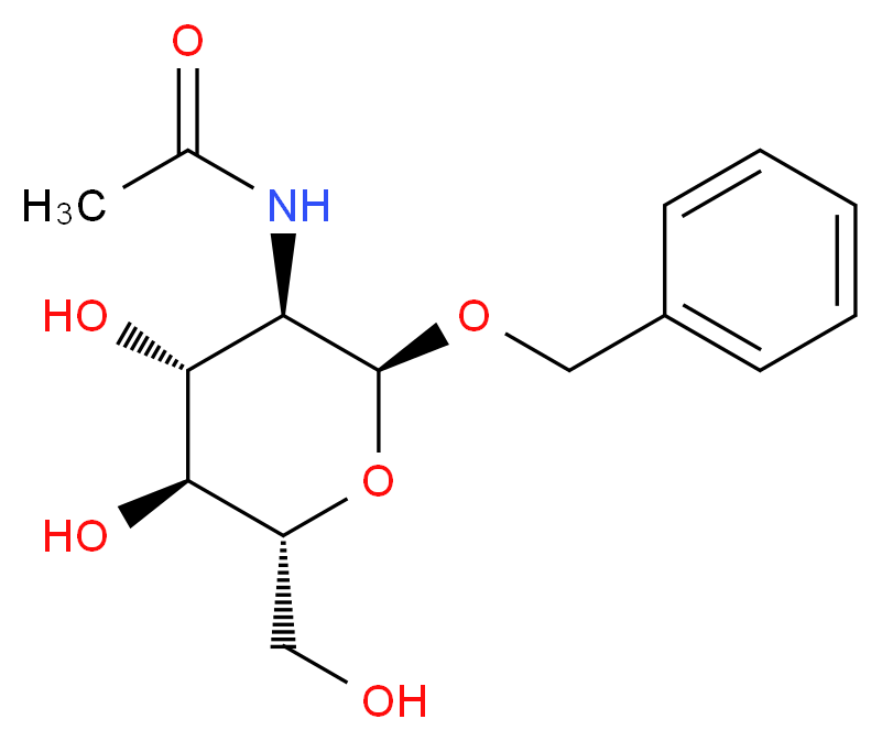 Benzyl 2-acetamido-2-deoxy-α-D-glucopyranoside_分子结构_CAS_13343-62-9)