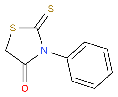 3-Phenyl-2-thioxo-1,3-thiazolidin-4-one_分子结构_CAS_1457-46-1)