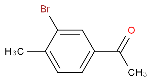 3′-溴-4′-甲基苯乙酮_分子结构_CAS_40180-80-1)