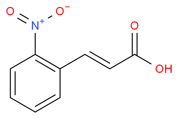 3-(2-nitrophenyl)prop-2-enoic acid_分子结构_CAS_612-41-9