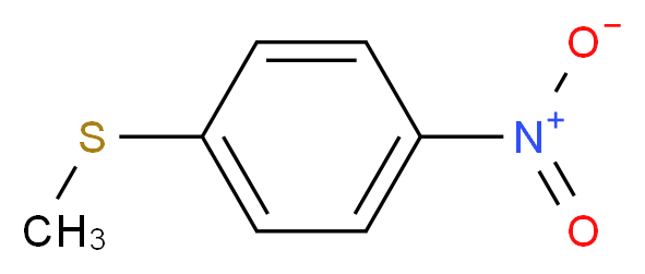 1-(methylsulfanyl)-4-nitrobenzene_分子结构_CAS_701-57-5