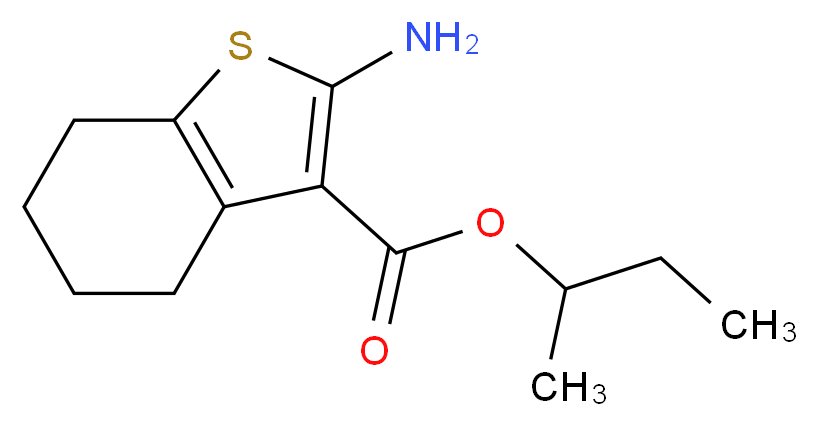 sec-Butyl 2-amino-4,5,6,7-tetrahydro-1-benzothiophene-3-carboxylate_分子结构_CAS_)