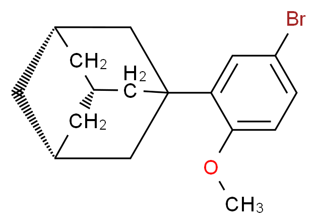 (3R,5S,7s)-1-(5-bromo-2-methoxyphenyl)adamantane_分子结构_CAS_104224-63-7