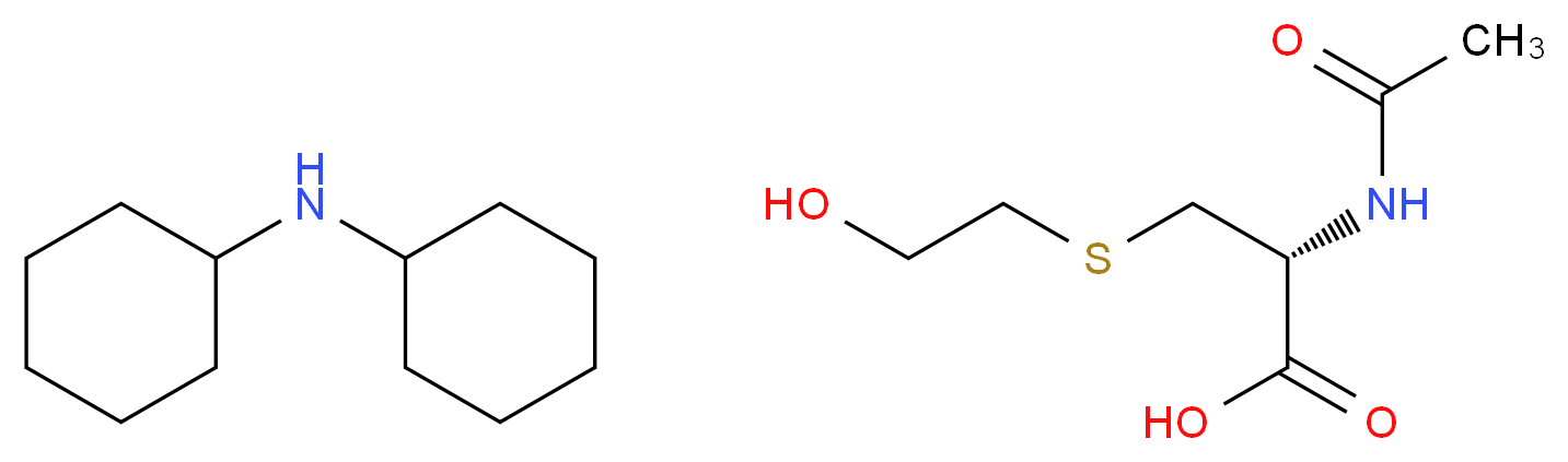 N-Acetyl-S-(2-hydroxyethyl)-L-cysteine Dicyclohexylammonium Salt_分子结构_CAS_1331896-18-4)