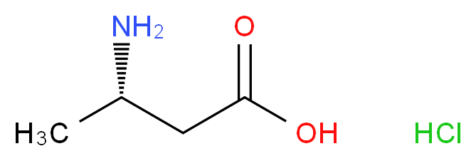 (S)-3-Aminobutanoic acid hydrochloride_分子结构_CAS_58610-41-6)
