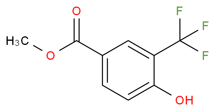 methyl 4-hydroxy-3-(trifluoromethyl)benzoate_分子结构_CAS_115933-50-1