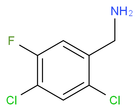 (2,4-dichloro-5-fluorophenyl)methanamine_分子结构_CAS_939980-28-6