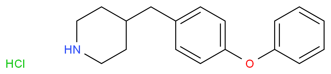 4-(4-PHENOXY-BENZYL)-PIPERIDINE HYDROCHLORIDE_分子结构_CAS_1172749-25-5)