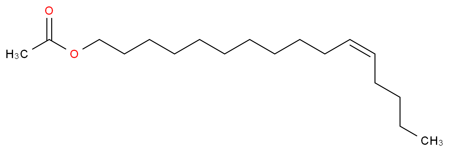 (11Z)-hexadec-11-en-1-yl acetate_分子结构_CAS_34010-21-4