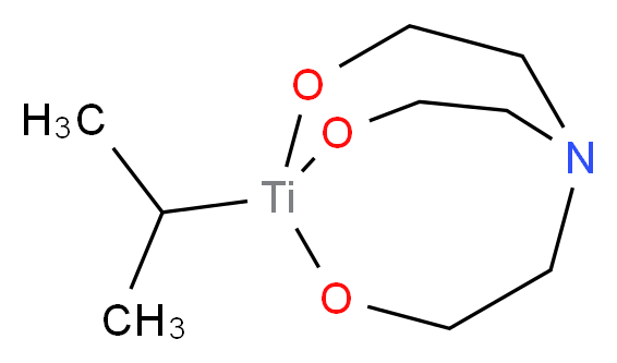 1-(propan-2-yl)-2,8,9-trioxa-5-aza-1-titanabicyclo[3.3.3]undecane_分子结构_CAS_74665-17-1