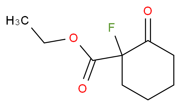 Ethyl 1-fluoro-2-oxocyclohexanecarboxylate_分子结构_CAS_1578-70-7)