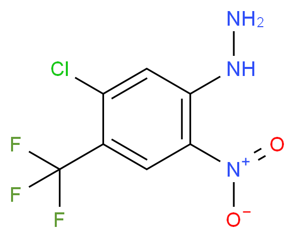 5-Chloro-2-nitro-4-(trifluoromethyl)phenylhydrazine_分子结构_CAS_306935-07-9)