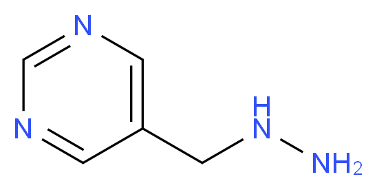 5-(hydrazinylmethyl)pyrimidine_分子结构_CAS_1234616-20-6