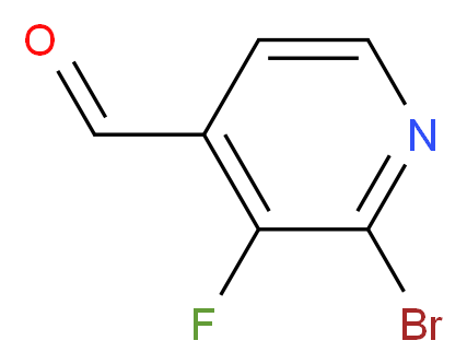 2-Bromo-3-fluoroisonicotinaldehyde_分子结构_CAS_1227572-94-2)