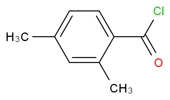 2,4-dimethylbenzoyl chloride_分子结构_CAS_21900-42-5