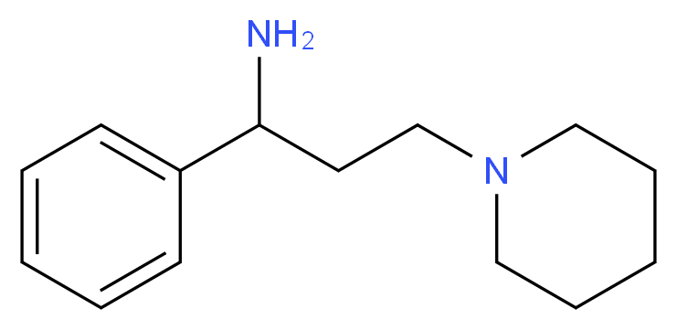 1-Phenyl-3-piperidin-1-yl-propylamine_分子结构_CAS_)