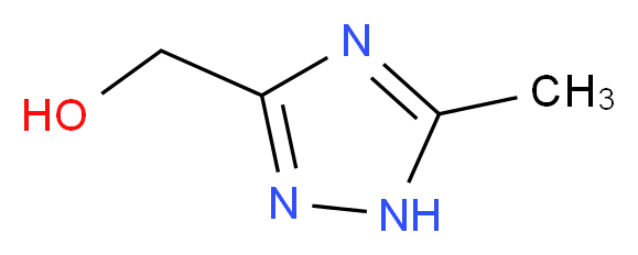 (5-methyl-1H-1,2,4-triazol-3-yl)methanol_分子结构_CAS_)