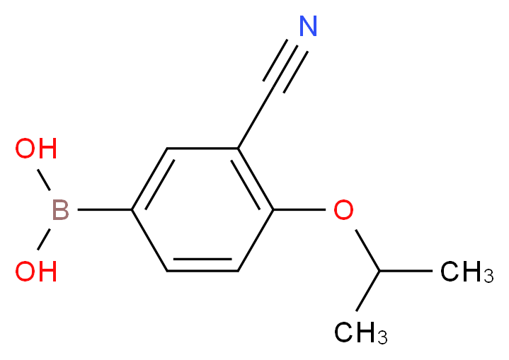 [3-cyano-4-(propan-2-yloxy)phenyl]boronic acid_分子结构_CAS_1009303-59-6