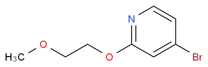 4-BroMo-2-(2-Methoxyethoxy)pyridine_分子结构_CAS_1289131-55-0)