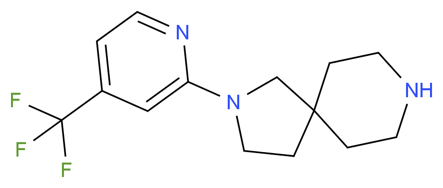 2-[4-(trifluoromethyl)pyridin-2-yl]-2,8-diazaspiro[4.5]decane_分子结构_CAS_)