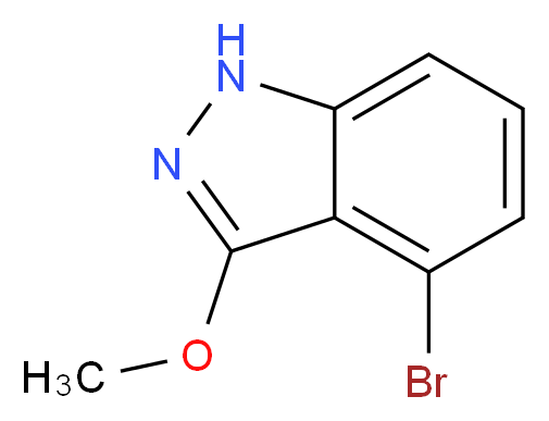 4-Bromo-3-methoxy-1H-indazole_分子结构_CAS_938061-94-0)