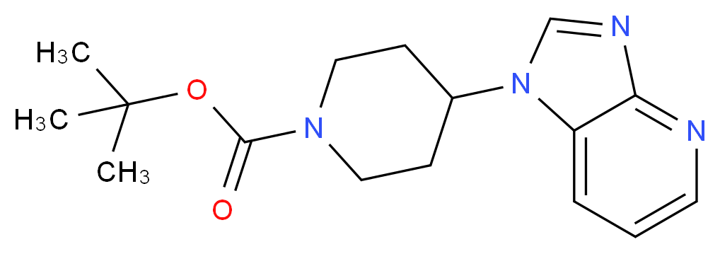 tert-butyl 4-{1H-imidazo[4,5-b]pyridin-1-yl}piperidine-1-carboxylate_分子结构_CAS_273757-37-2