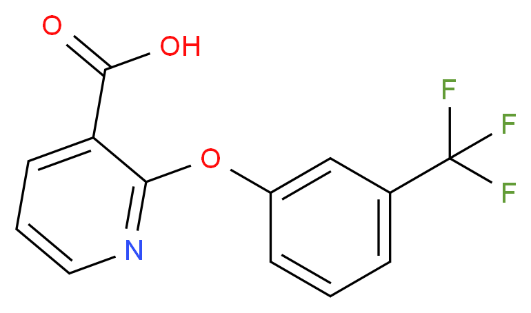 2-[3-(trifluoromethyl)phenoxy]pyridine-3-carboxylic acid_分子结构_CAS_36701-89-0