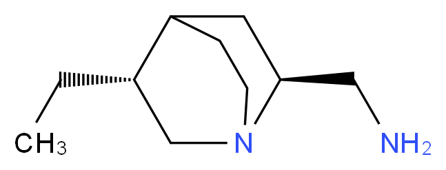 [(2S,5R)-5-ethyl-1-azabicyclo[2.2.2]octan-2-yl]methanamine_分子结构_CAS_475160-59-9