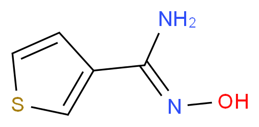 Thiophene-3-carboxamidoxime_分子结构_CAS_58905-71-8)