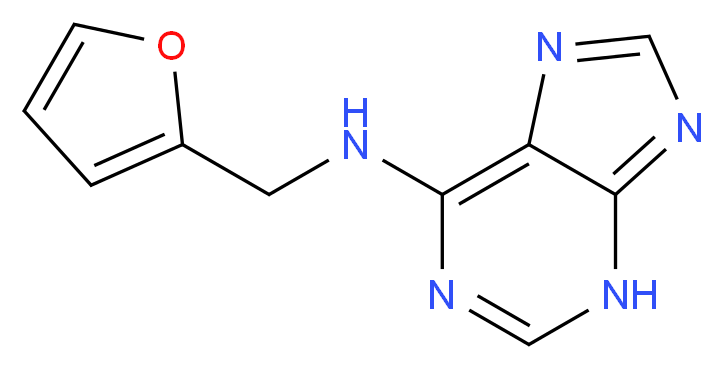 N-(furan-2-ylmethyl)-3H-purin-6-amine_分子结构_CAS_525-79-1