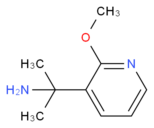 2-(2-methoxypyridin-3-yl)propan-2-amine_分子结构_CAS_1060807-40-0)