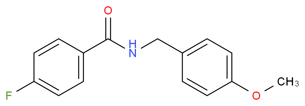 4-Fluoro-N-(4-methoxybenzyl)benzamide_分子结构_CAS_)