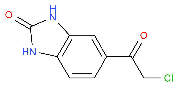 5-(2-chloroacetyl)-2,3-dihydro-1H-1,3-benzodiazol-2-one_分子结构_CAS_93202-41-6